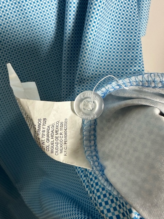 Callaway Light Blue check Opti Dri Polo Shirt Size XL - Picture 7 of 8